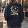 "Resting On The Moon" Heavy Blend Unisex Crewneck Sweatshirt | Gildan 18000