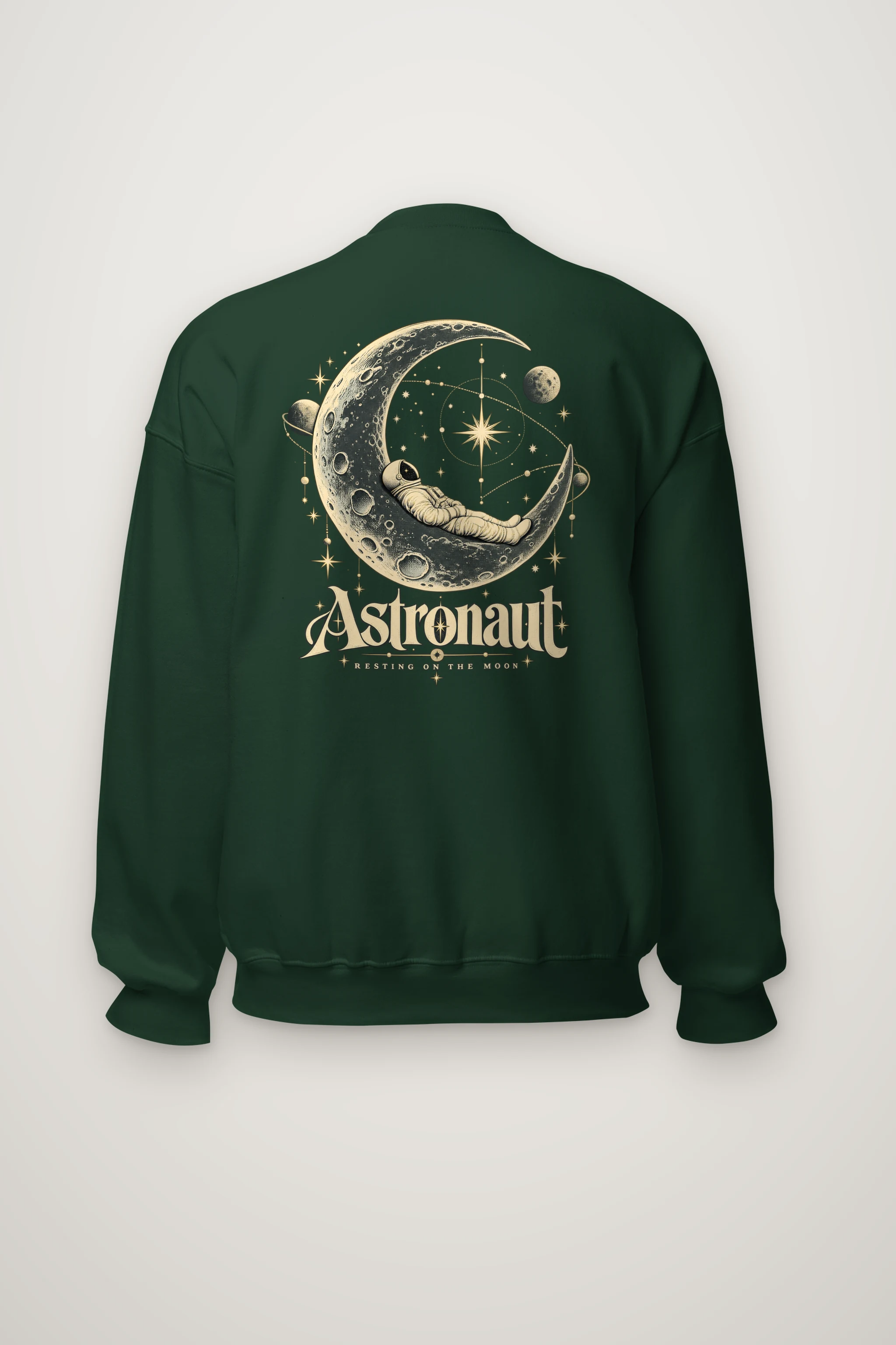 "Resting On The Moon" Heavy Blend Unisex Crewneck Sweatshirt
