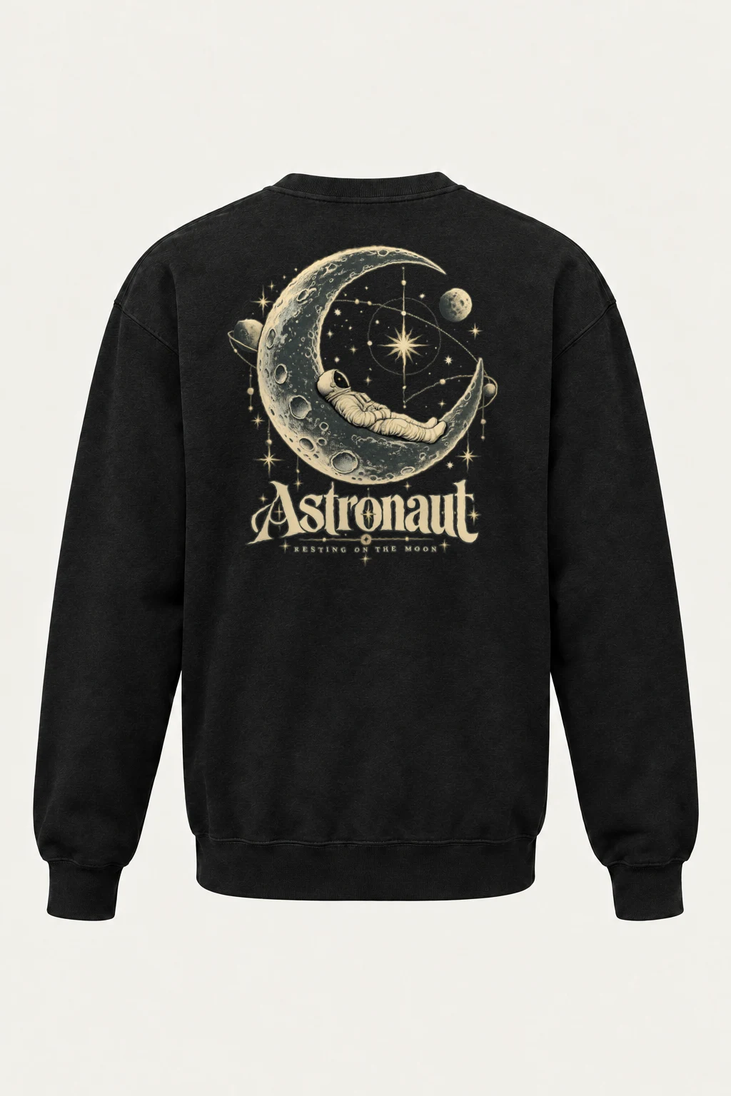 "Resting On The Moon" Heavy Blend Unisex Crewneck Sweatshirt | Gildan 18000