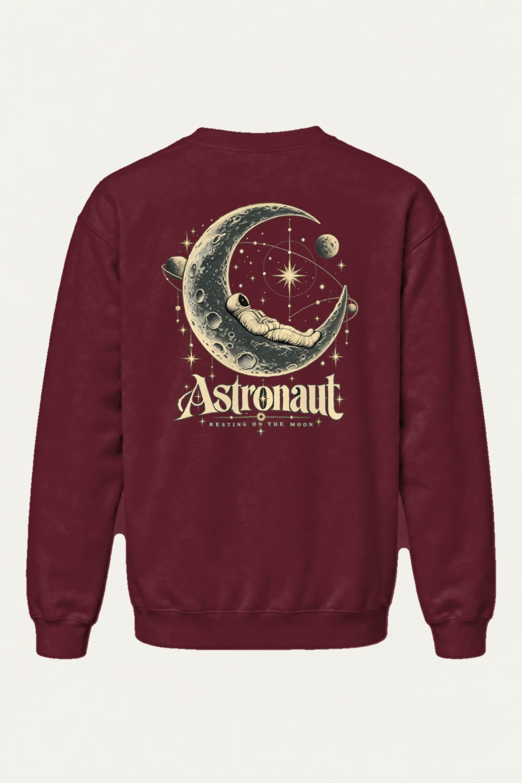 "Resting On The Moon" Heavy Blend Unisex Crewneck Sweatshirt | Gildan 18000