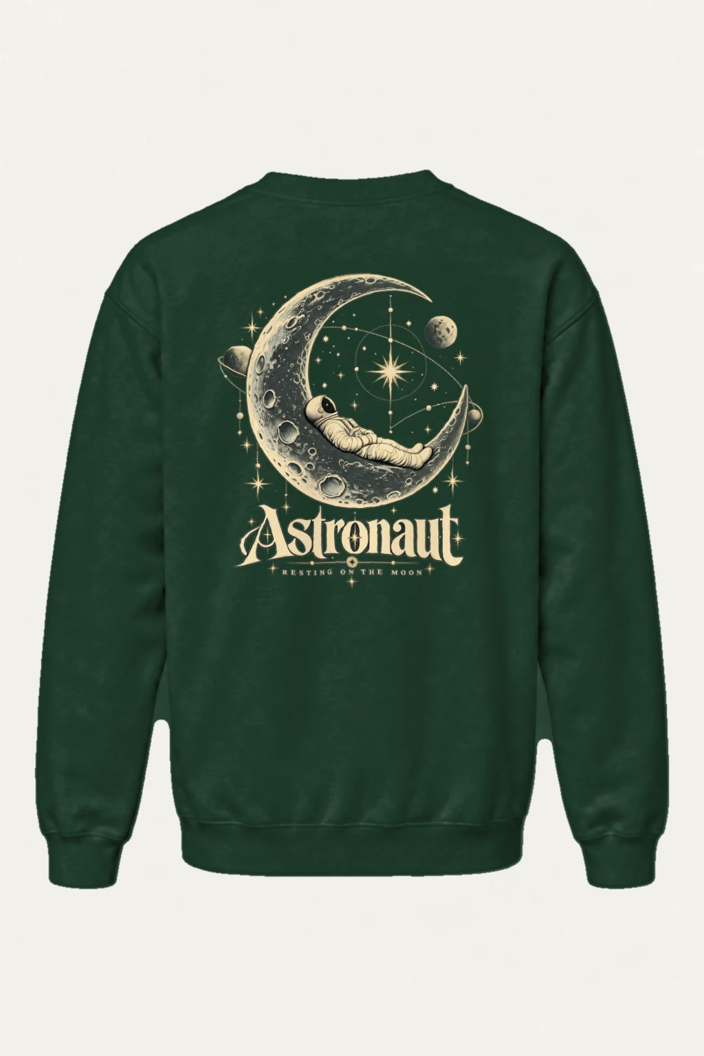 "Resting On The Moon" Heavy Blend Unisex Crewneck Sweatshirt | Gildan 18000