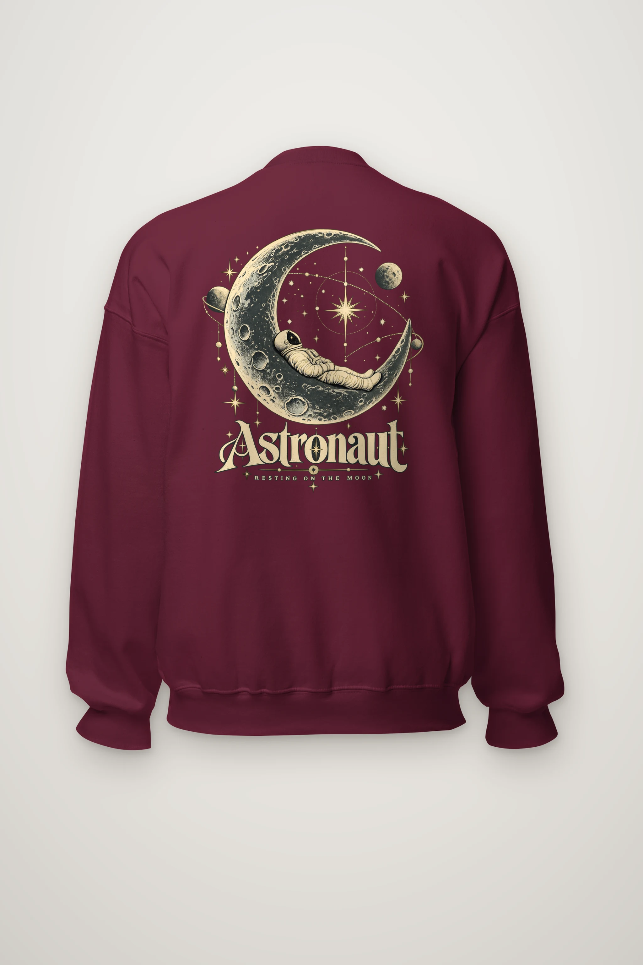 "Resting On The Moon" Heavy Blend Unisex Crewneck Sweatshirt