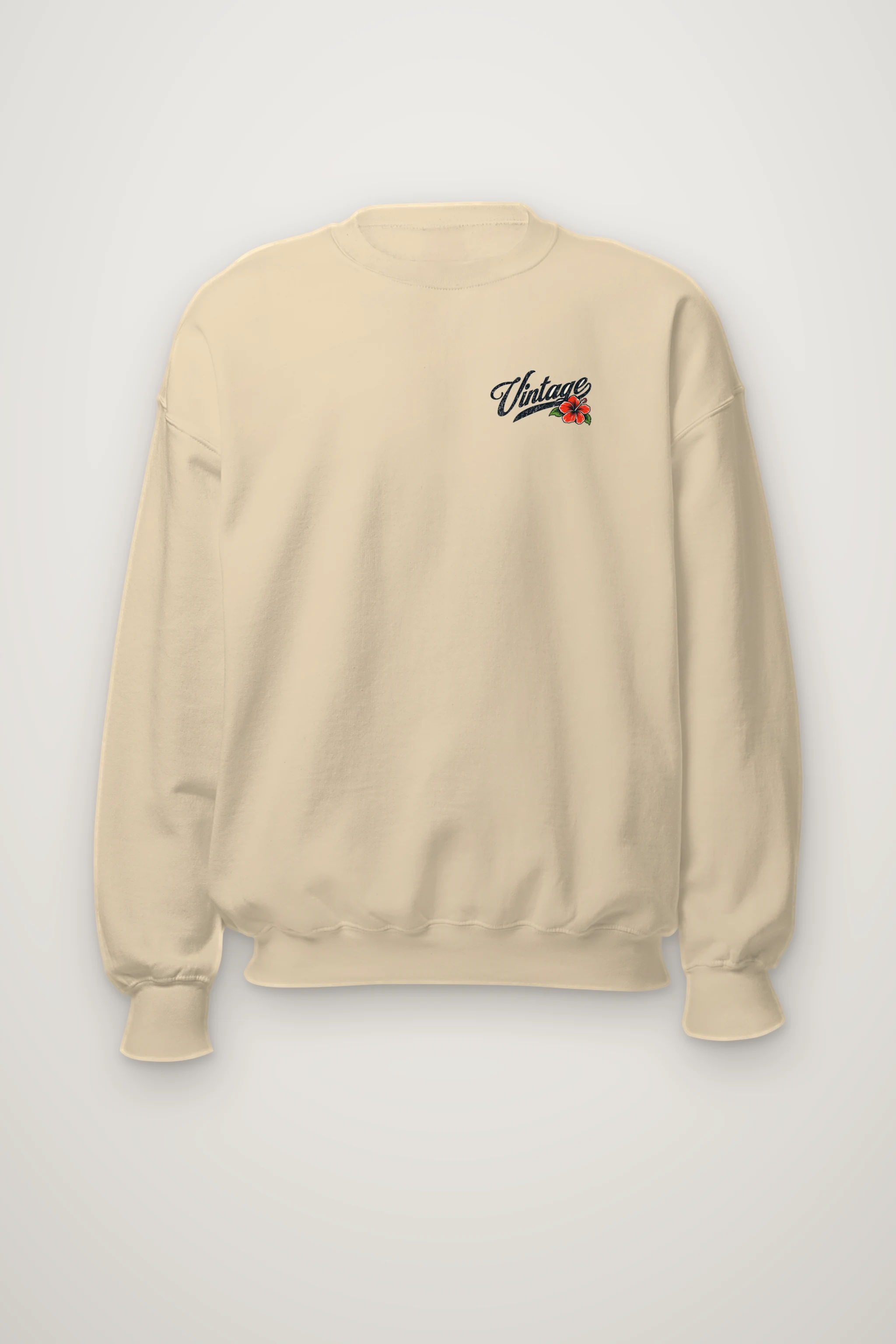 "Retro Beach Pinup" Heavy Blend Unisex Crewneck Sweatshirt