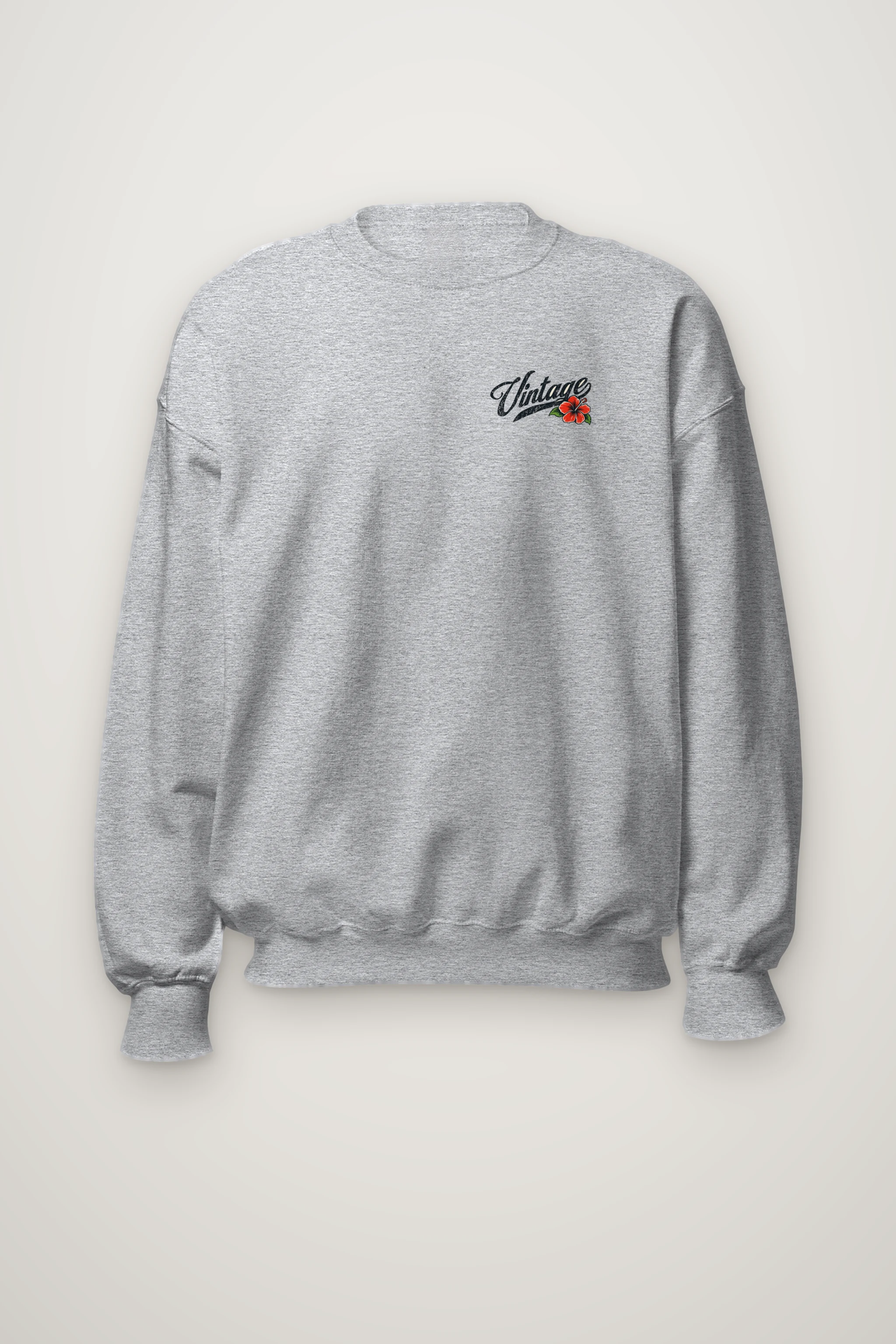 "Retro Beach Pinup" Heavy Blend Unisex Crewneck Sweatshirt