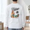 "Retro Beach Pinup" Unisex Longsleeve T-shirt