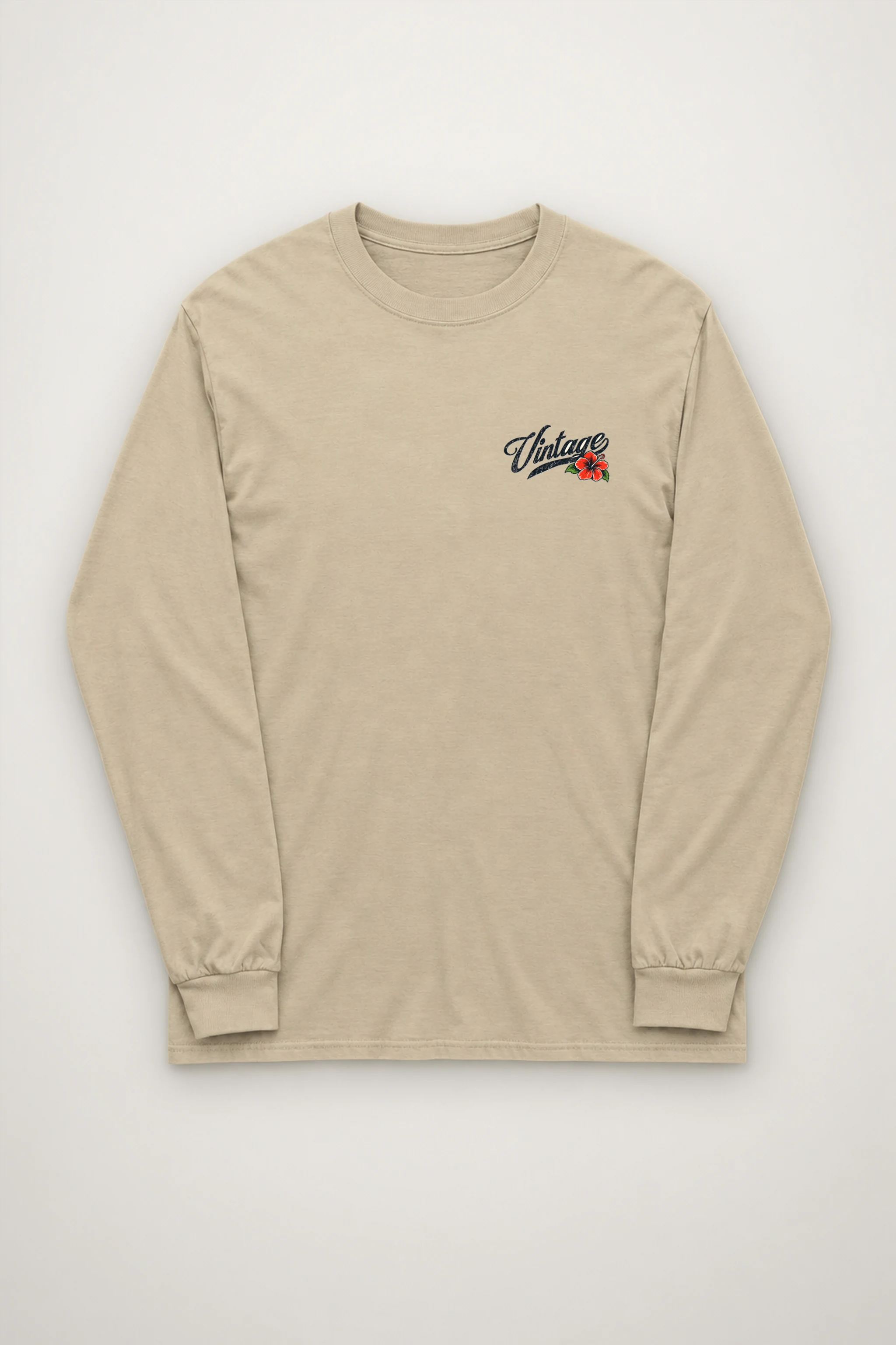 "Retro Beach Pinup" Unisex Longsleeve T-shirt