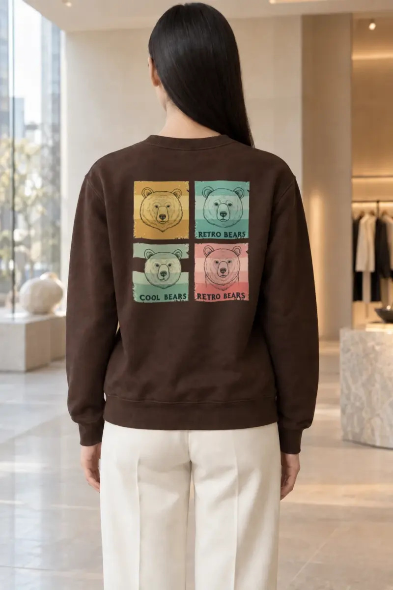 "Retro Bears" Heavy Blend Unisex Crewneck Sweatshirt | Gildan 18000
