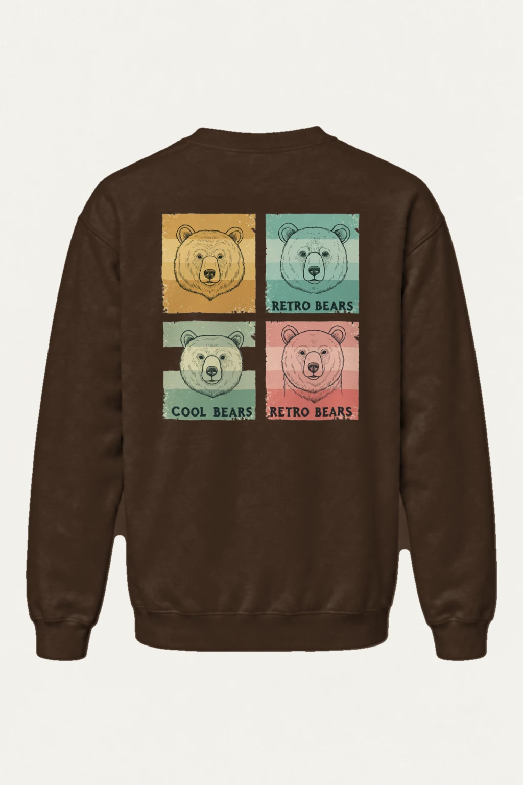 "Retro Bears" Heavy Blend Unisex Crewneck Sweatshirt | Gildan 18000