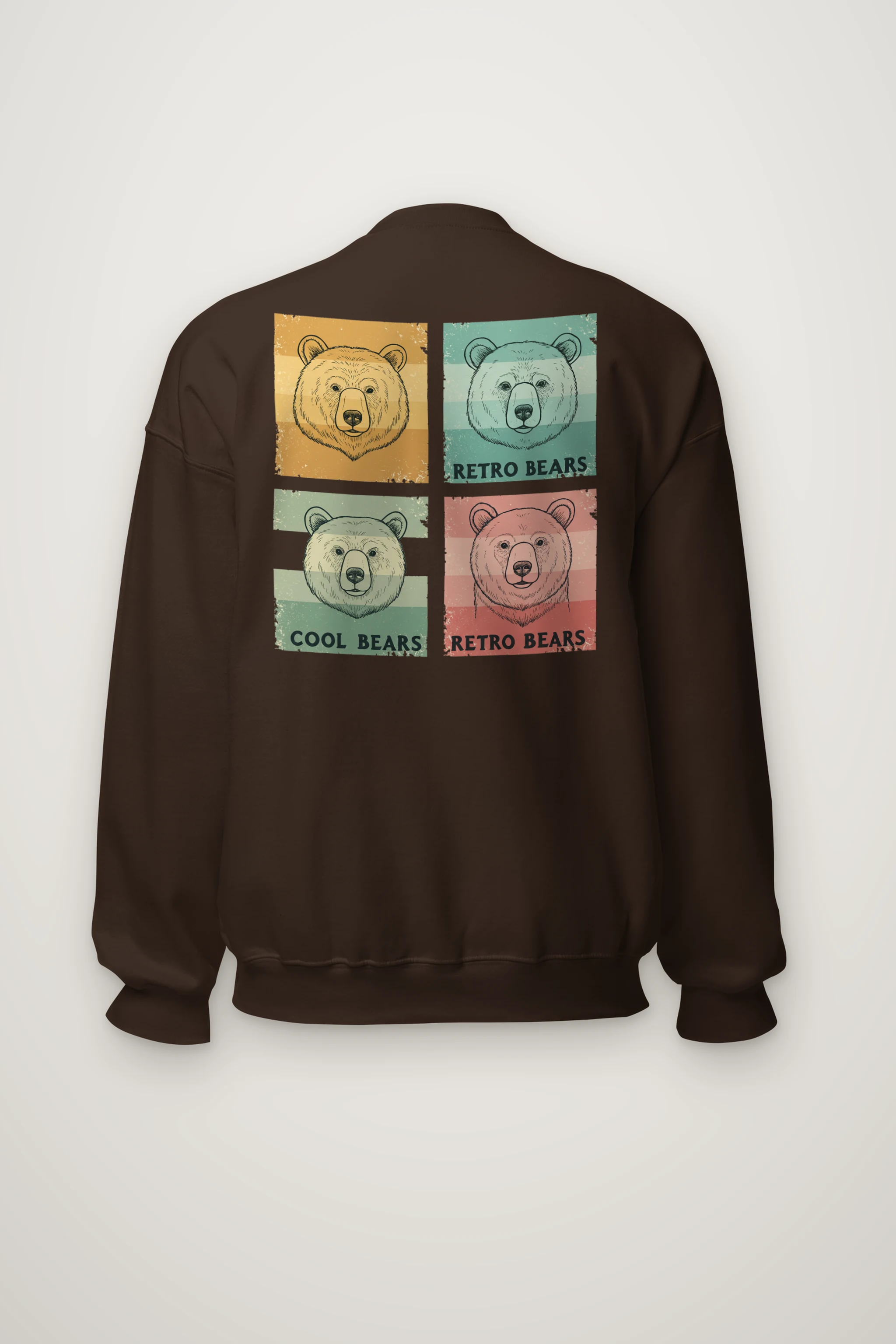 "Retro Bears" Heavy Blend Unisex Crewneck Sweatshirt