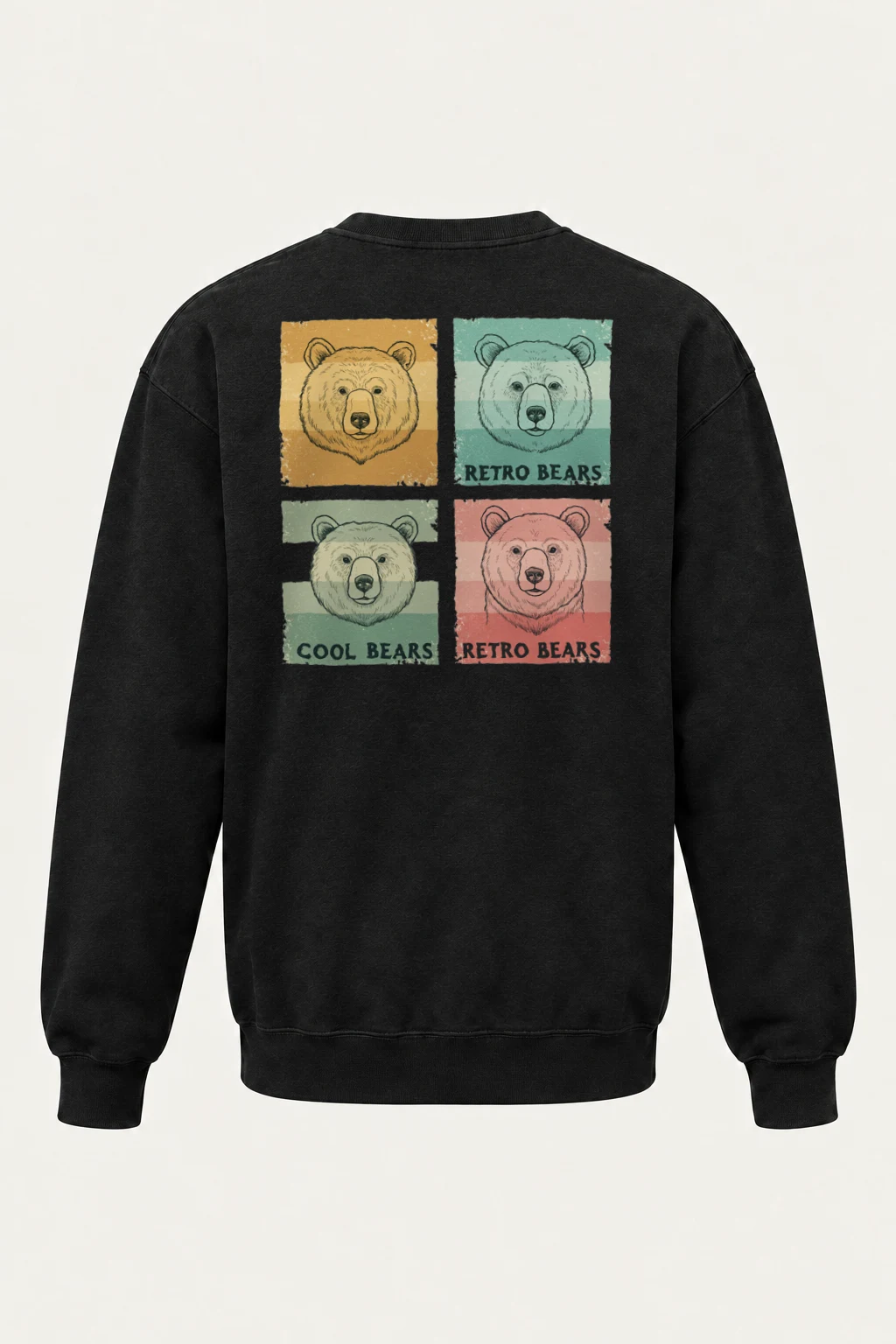 "Retro Bears" Heavy Blend Unisex Crewneck Sweatshirt | Gildan 18000