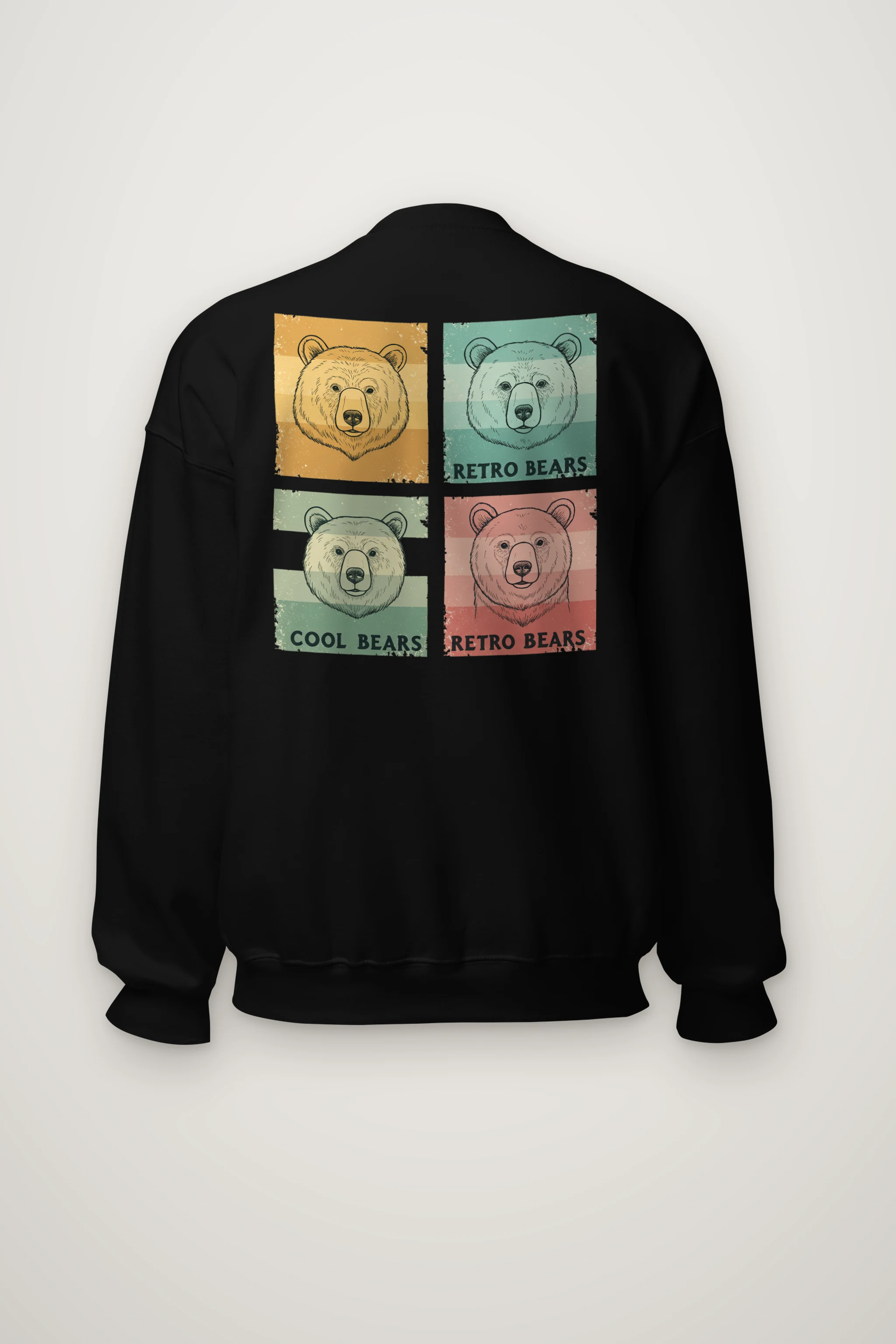 "Retro Bears" Heavy Blend Unisex Crewneck Sweatshirt