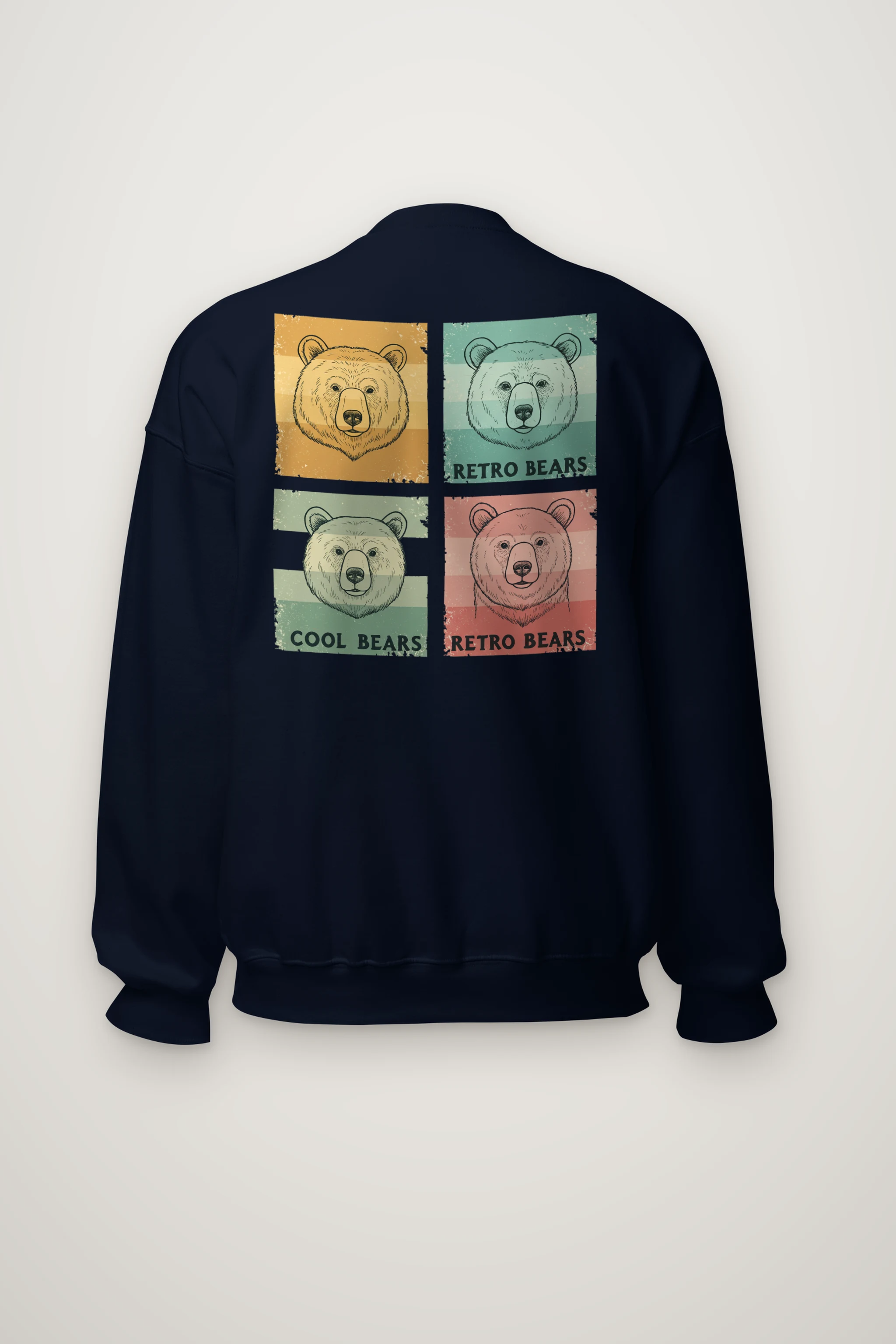 "Retro Bears" Heavy Blend Unisex Crewneck Sweatshirt