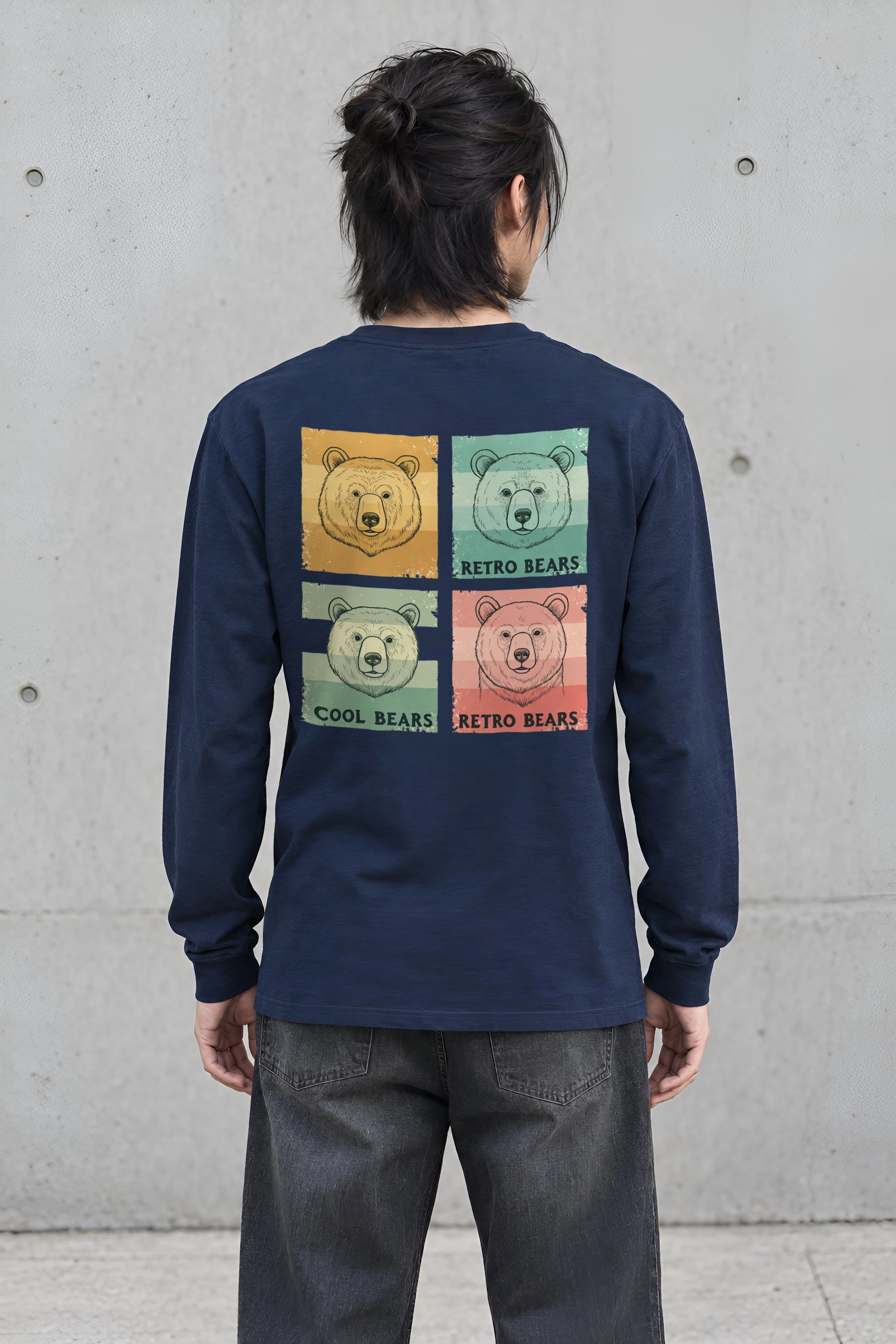 "Retro Bears" Unisex Longsleeve T-shirt