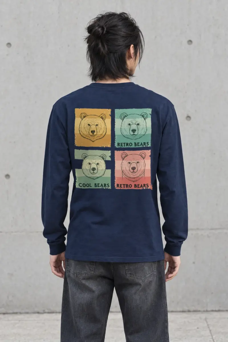 "Retro Bears" Unisex Longsleeve T-shirt