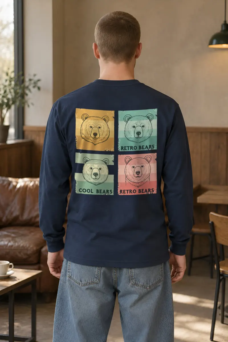 "Retro Bears" Unisex Longsleeve T-shirt