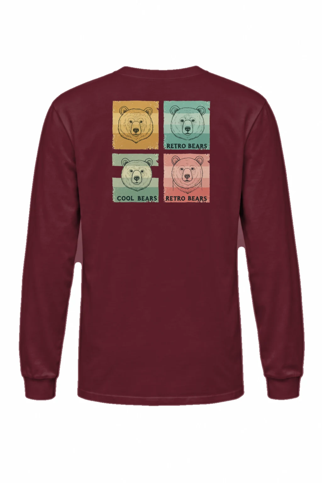 "Retro Bears" Unisex Longsleeve T-shirt | Gildan 2400
