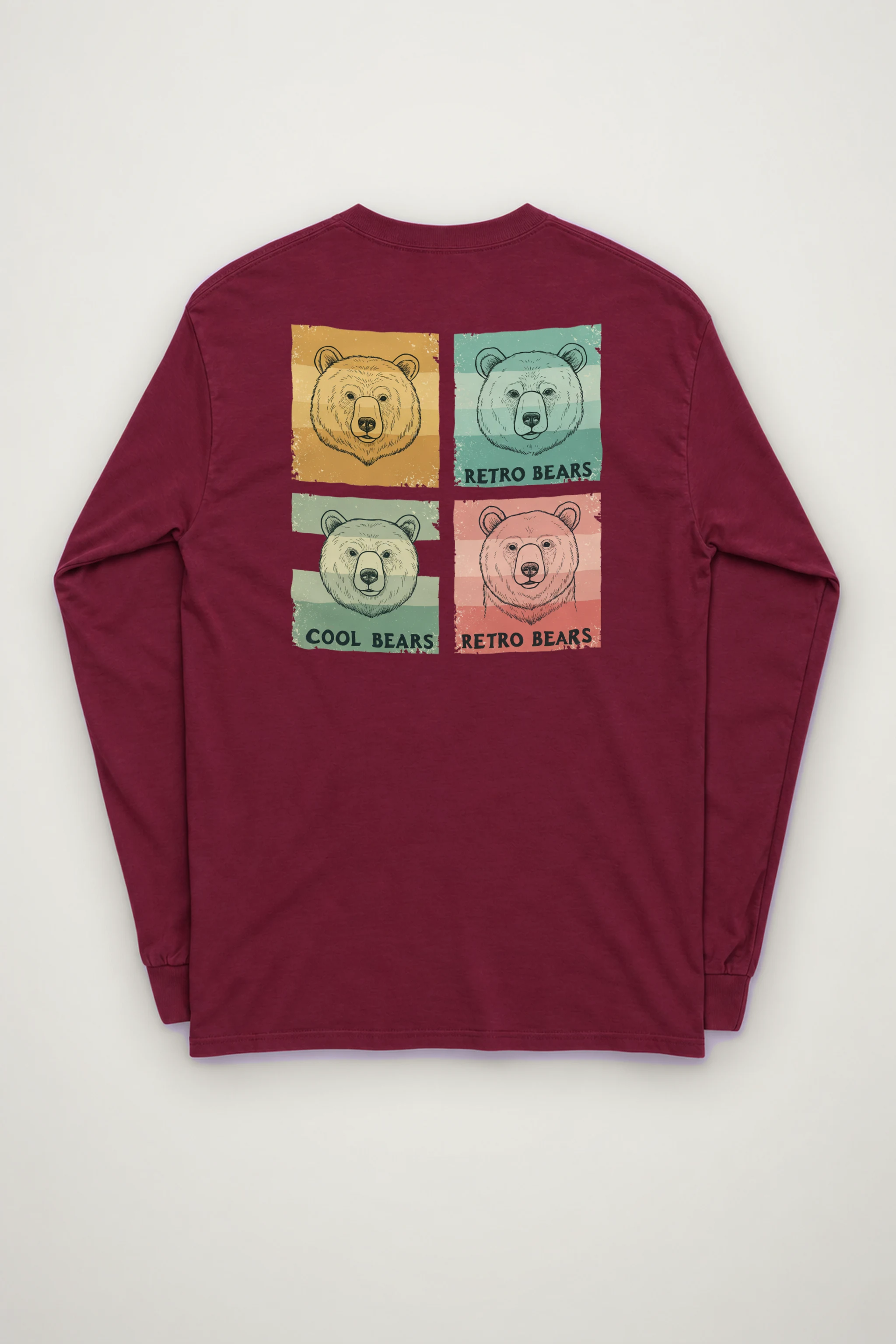 "Retro Bears" Unisex Longsleeve T-shirt
