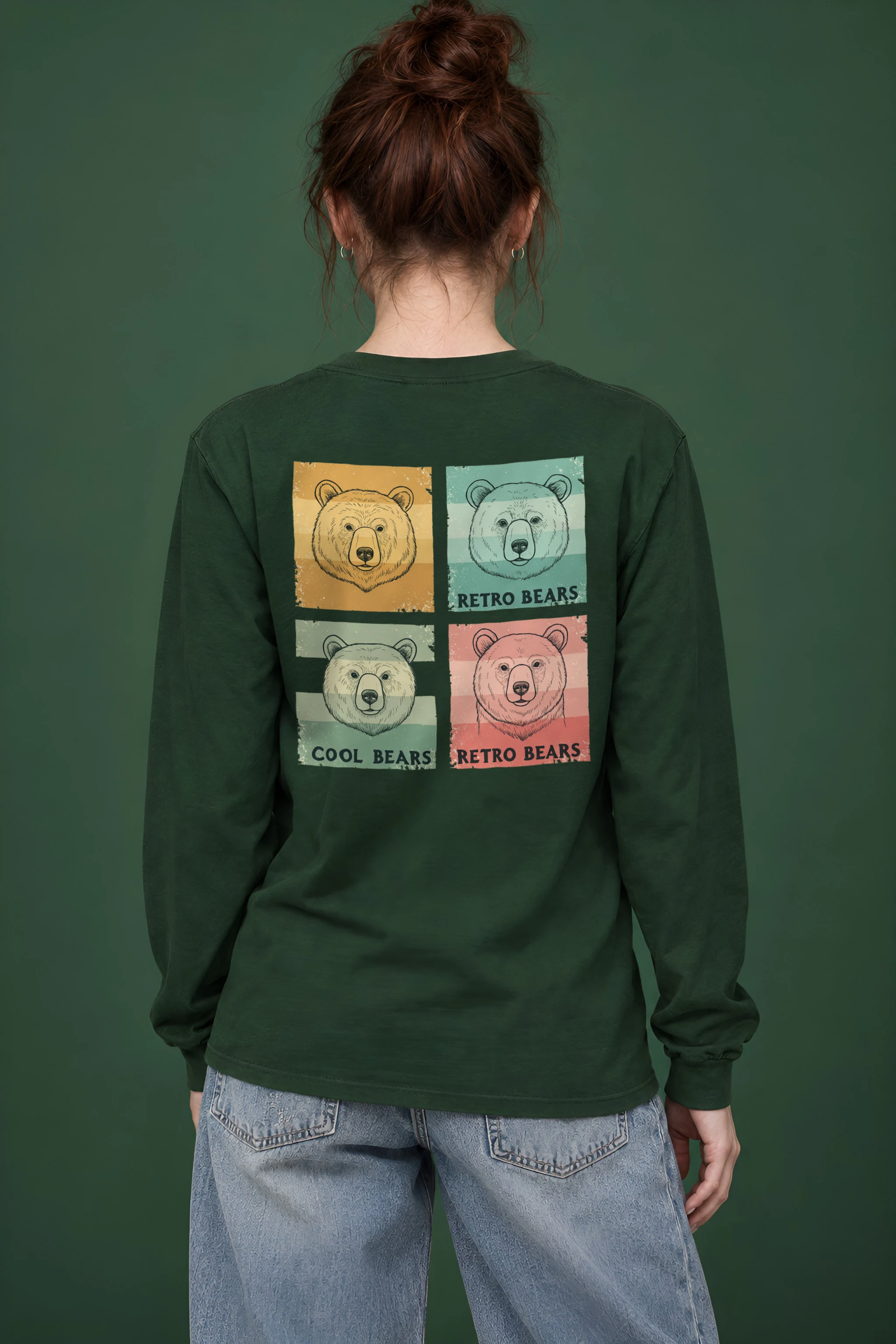 "Retro Bears" Unisex Longsleeve T-shirt