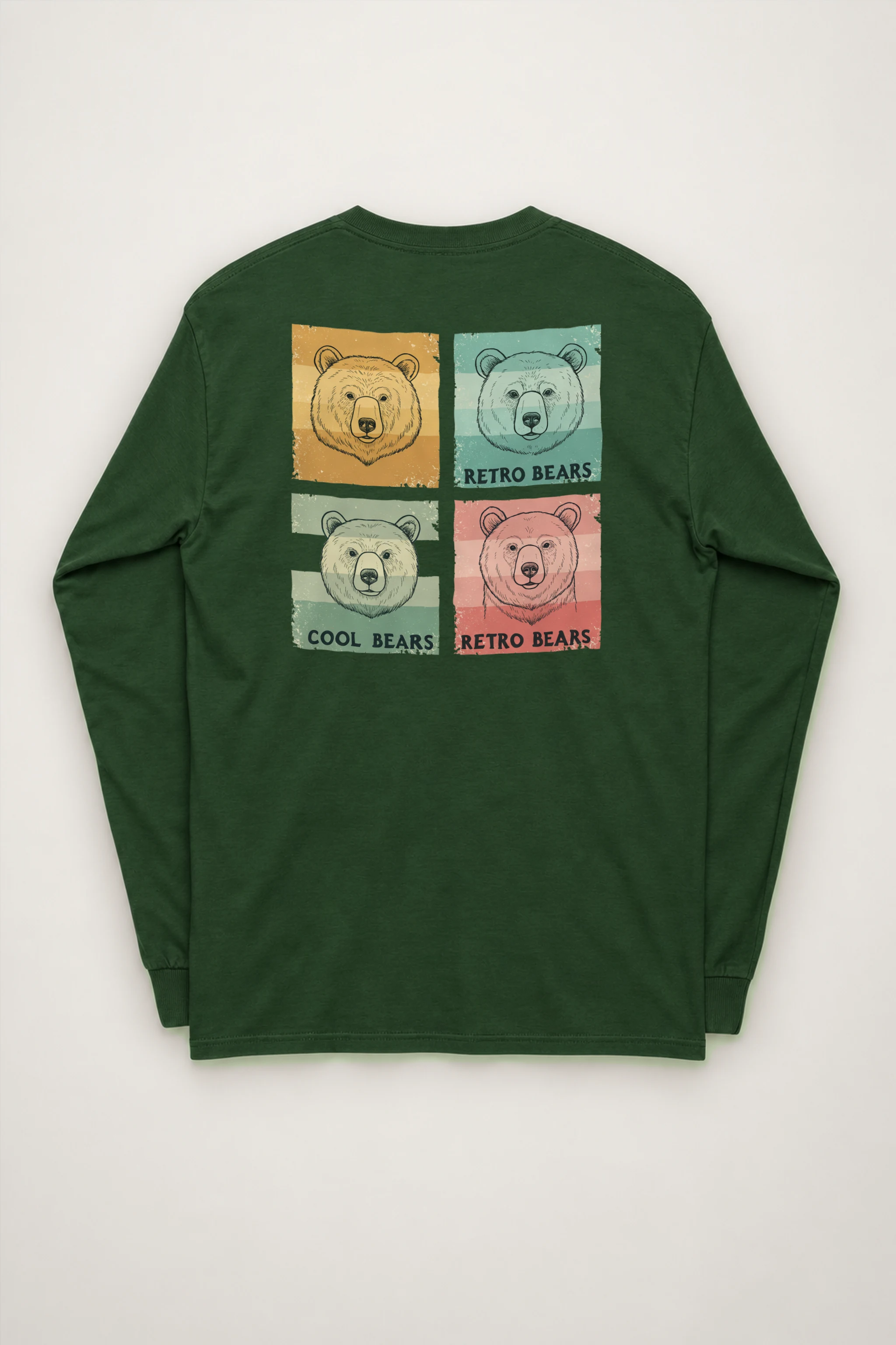 "Retro Bears" Unisex Longsleeve T-shirt