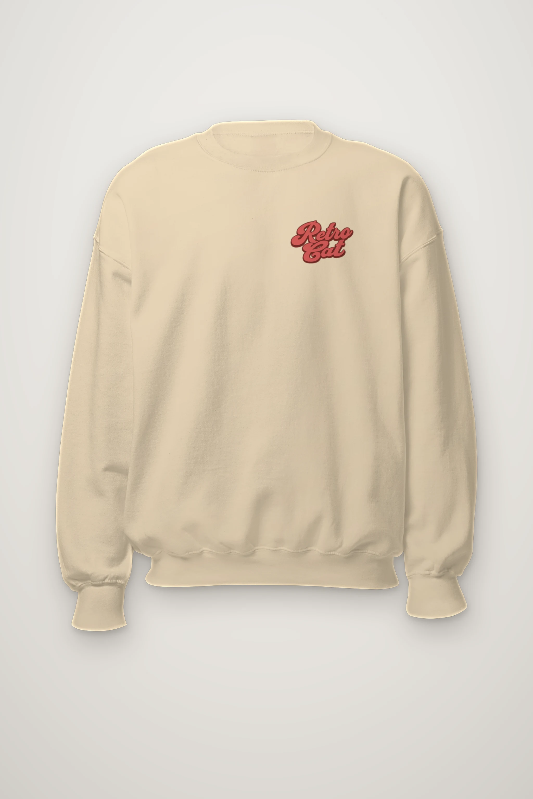 "Retro Cat" Heavy Blend Unisex Crewneck Sweatshirt
