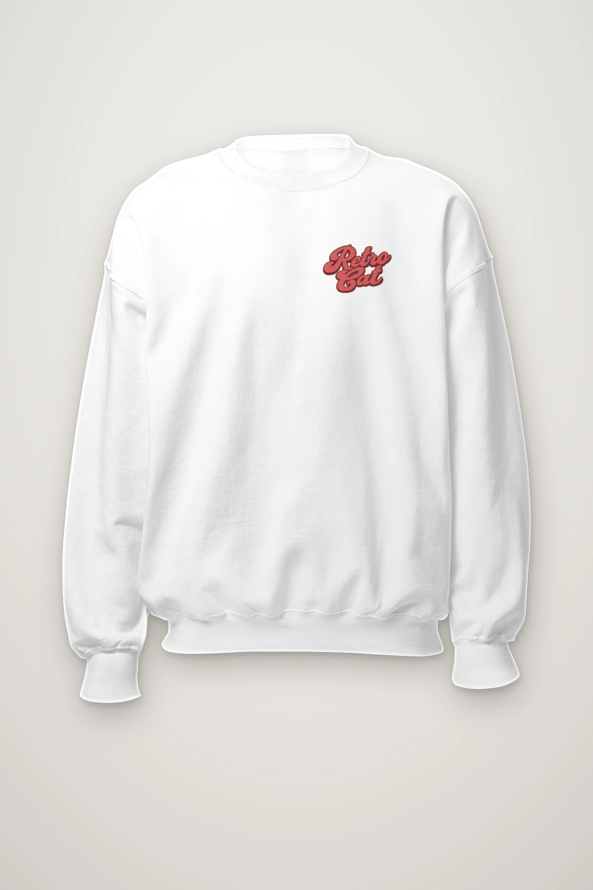 "Retro Cat" Heavy Blend Unisex Crewneck Sweatshirt