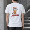"Retro Cat" Heavyweight Unisex Crewneck T-shirt