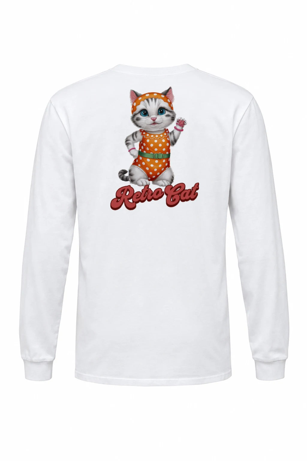 "Retro Cat" Unisex Longsleeve T-shirt | Gildan 2400