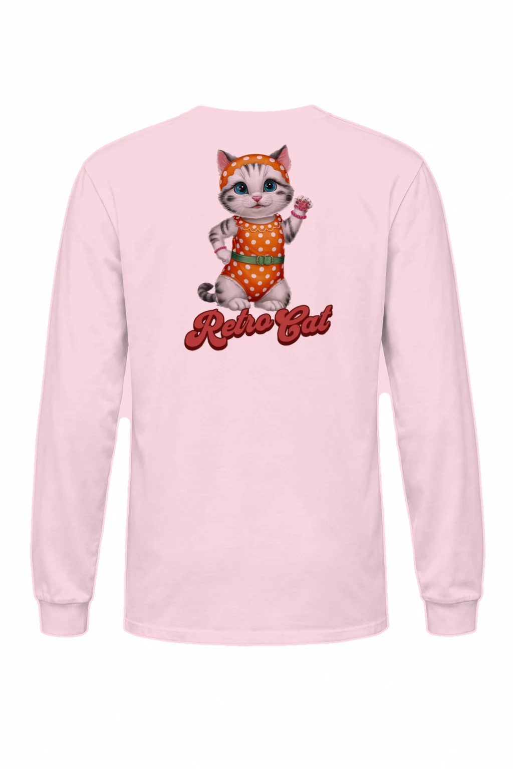 "Retro Cat" Unisex Longsleeve T-shirt | Gildan 2400