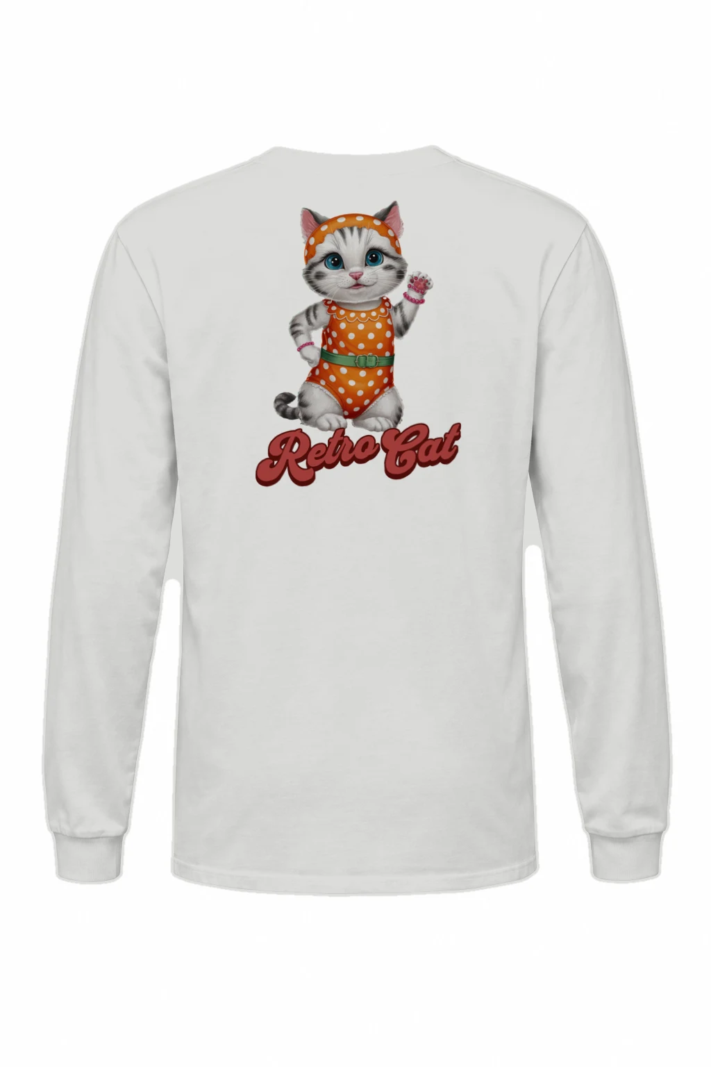 "Retro Cat" Unisex Longsleeve T-shirt | Gildan 2400