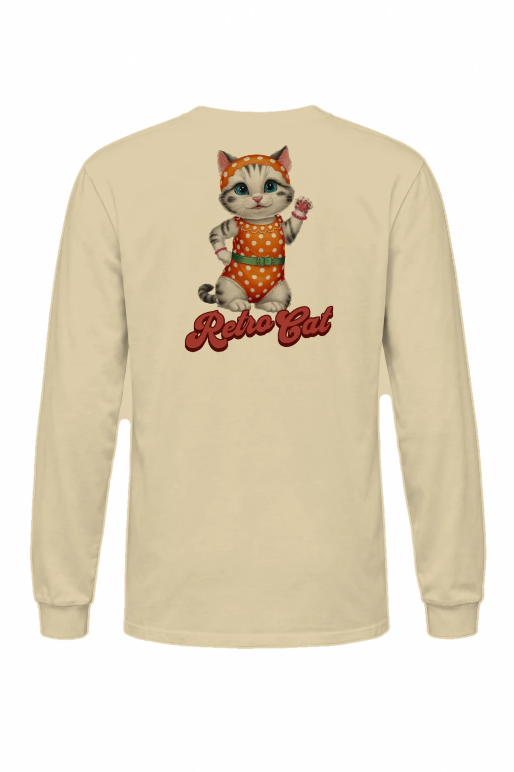 "Retro Cat" Unisex Longsleeve T-shirt | Gildan 2400