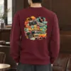 "Retro Culture Collage" Heavy Blend Unisex Crewneck Sweatshirt