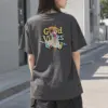 "Retro Dance Rays" Heavyweight Unisex Crewneck T-shirt | Gildan 5000