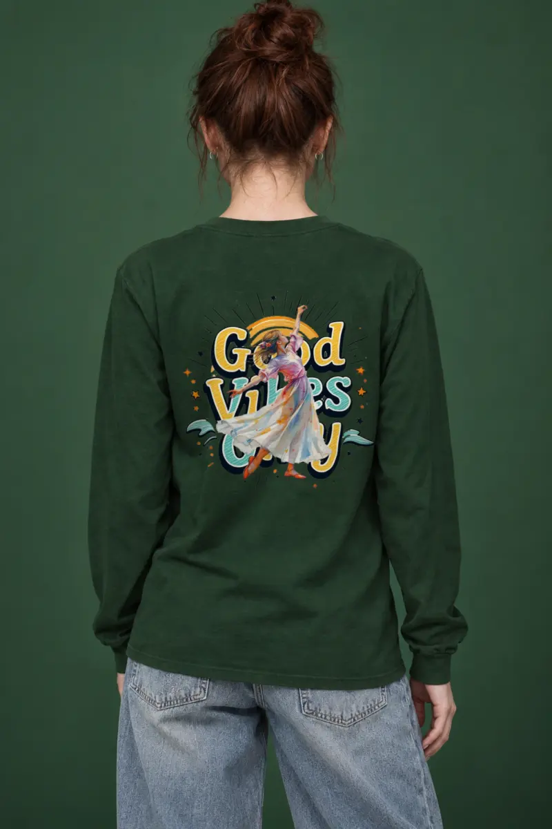 "Retro Dance Rays" Unisex Longsleeve T-shirt