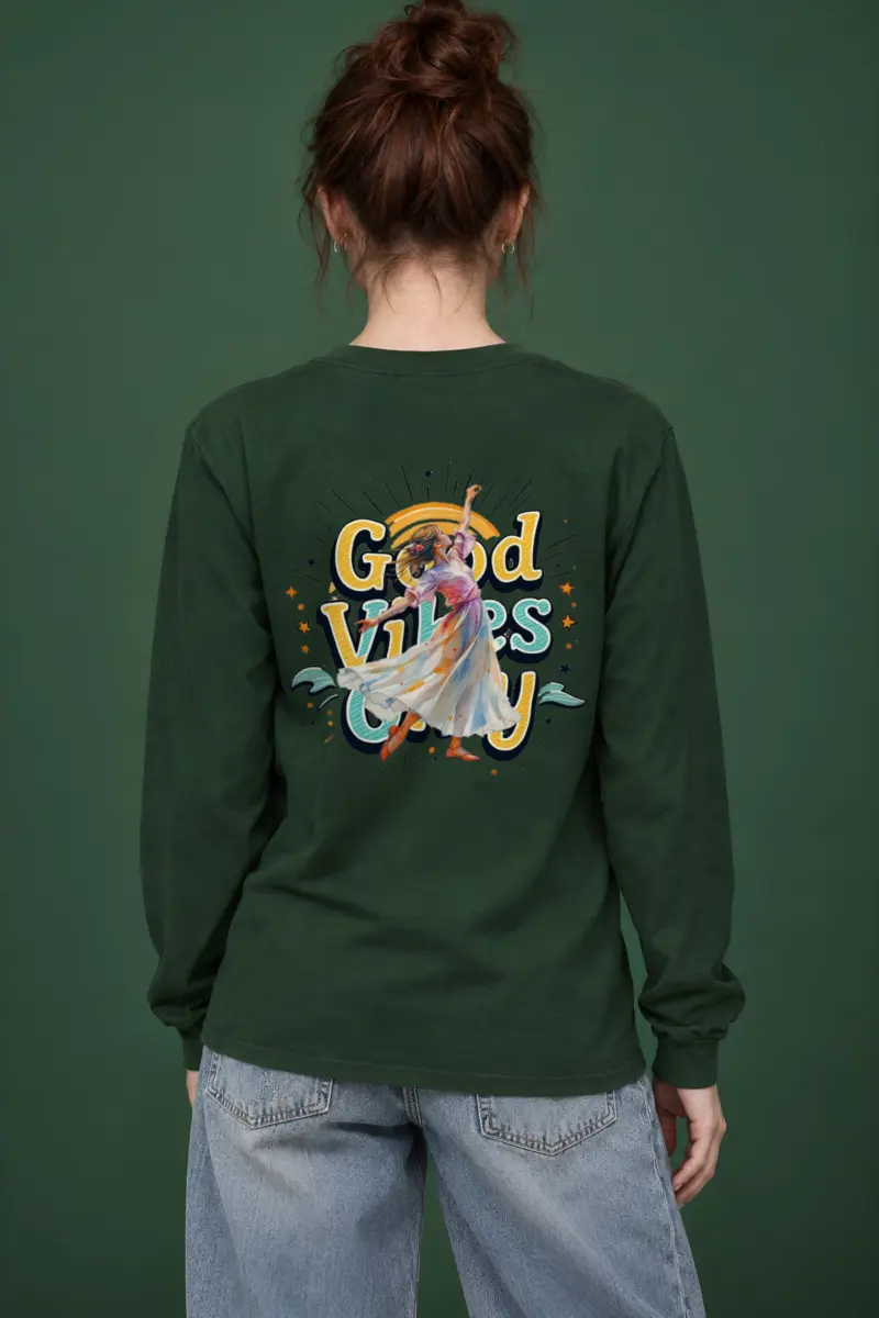 "Retro Dance Rays" Unisex Longsleeve T-shirt