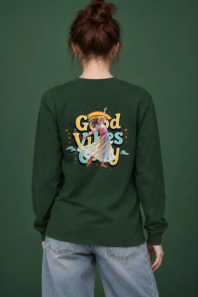 "Retro Dance Rays" Unisex Longsleeve T-shirt
