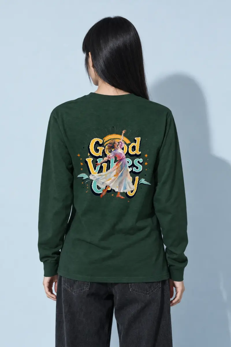 "Retro Dance Rays" Unisex Longsleeve T-shirt