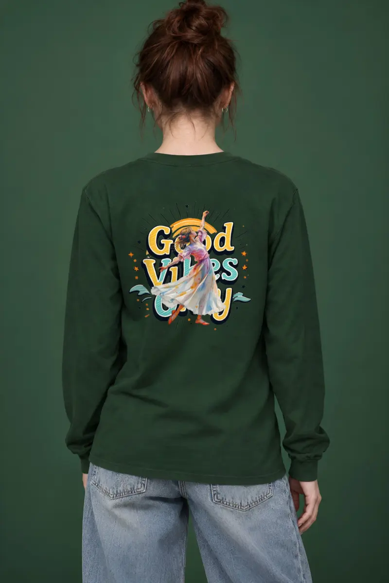 "Retro Dance Rays" Unisex Longsleeve T-shirt