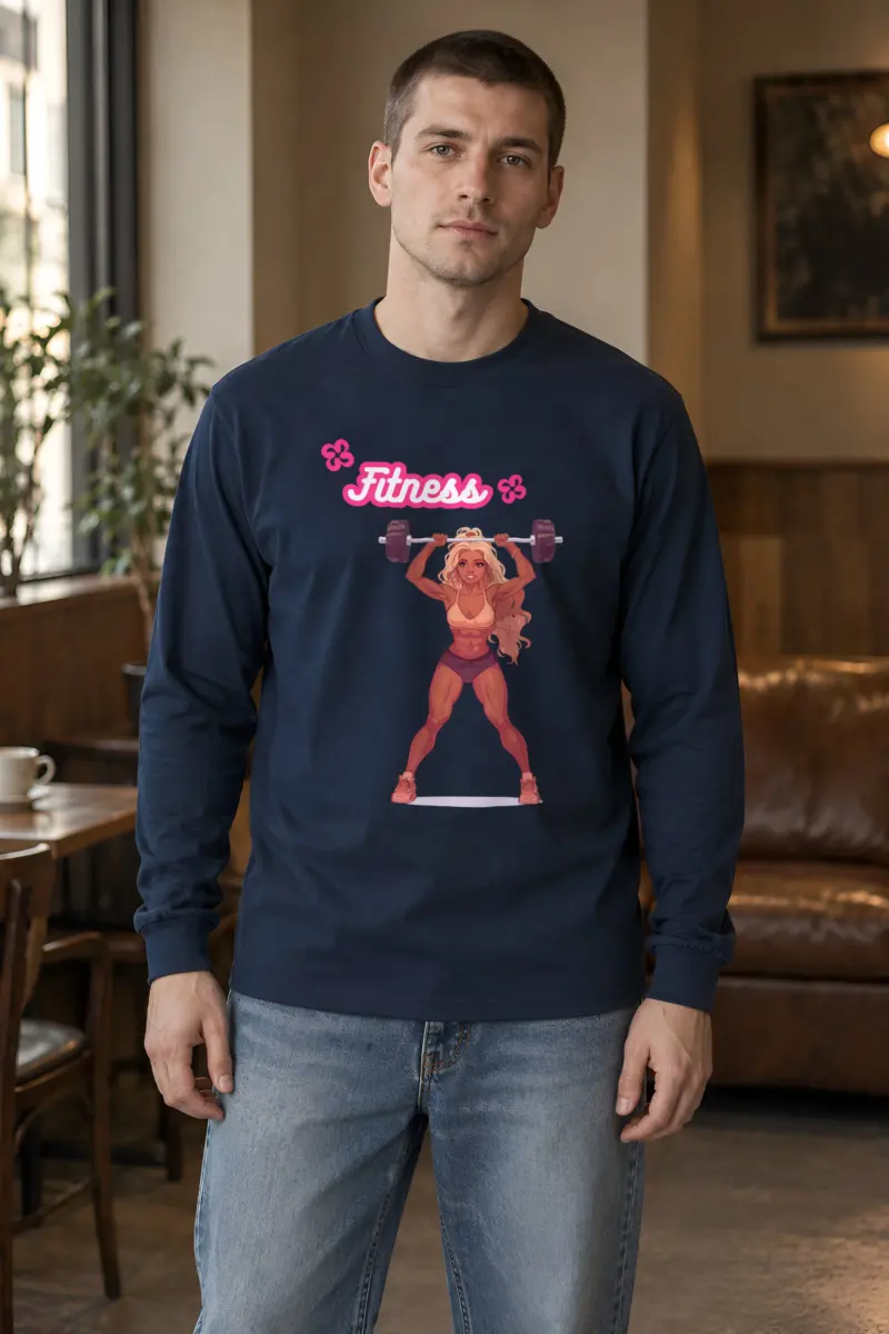 "Retro Fitness" Unisex Longsleeve T-shirt
