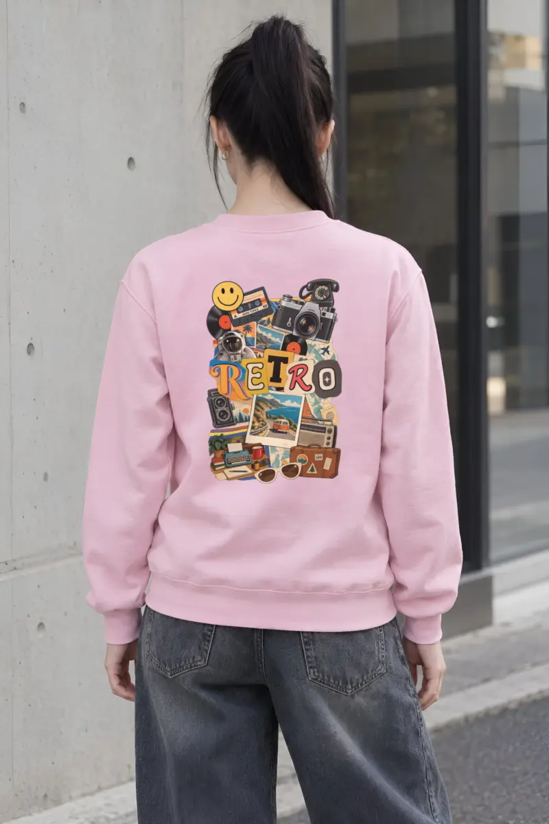 "Retro Good Times" Heavy Blend Unisex Crewneck Sweatshirt