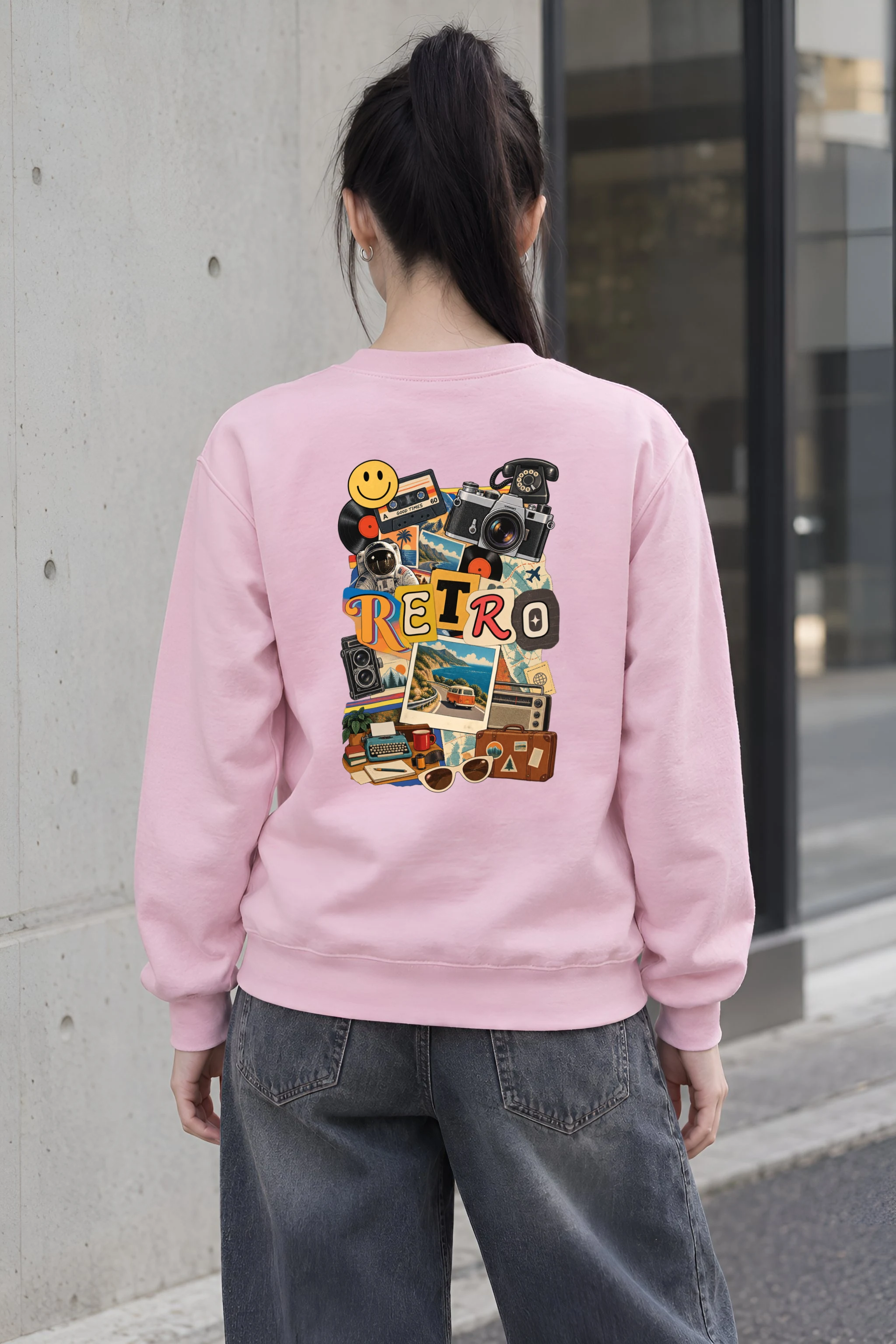 "Retro Good Times" Heavy Blend Unisex Crewneck Sweatshirt