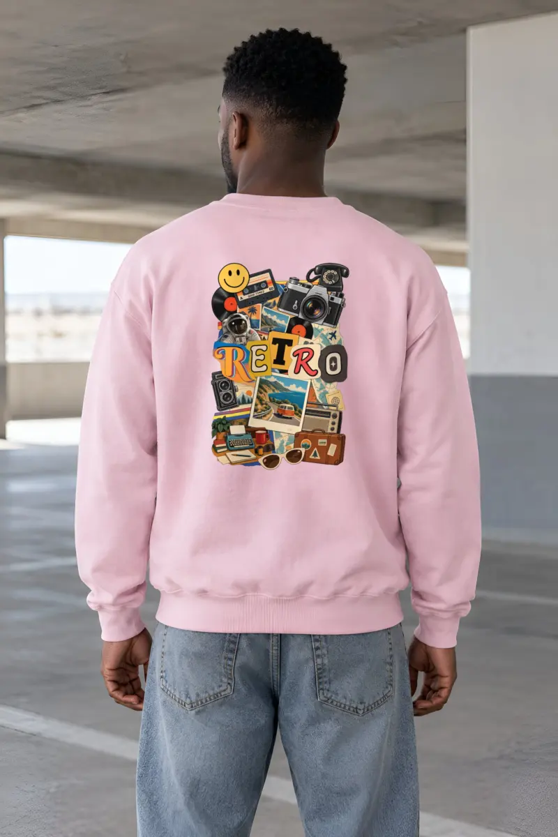 "Retro Good Times" Heavy Blend Unisex Crewneck Sweatshirt