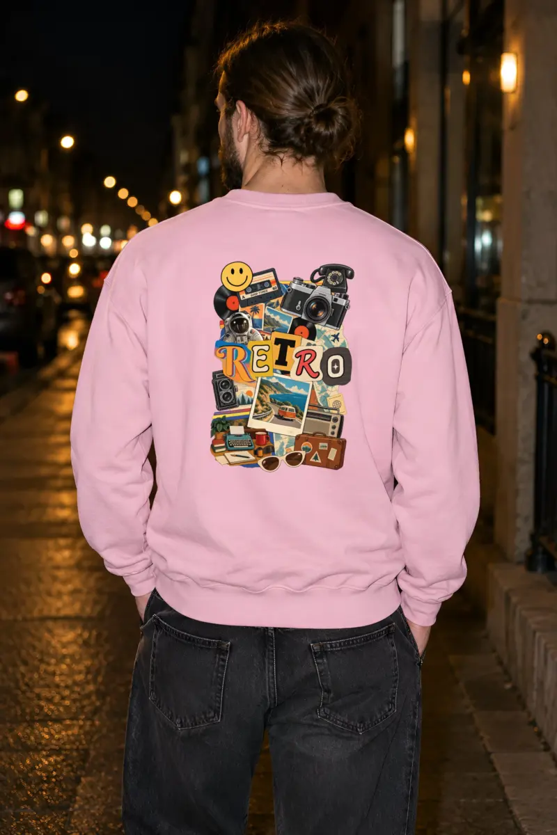 "Retro Good Times" Heavy Blend Unisex Crewneck Sweatshirt