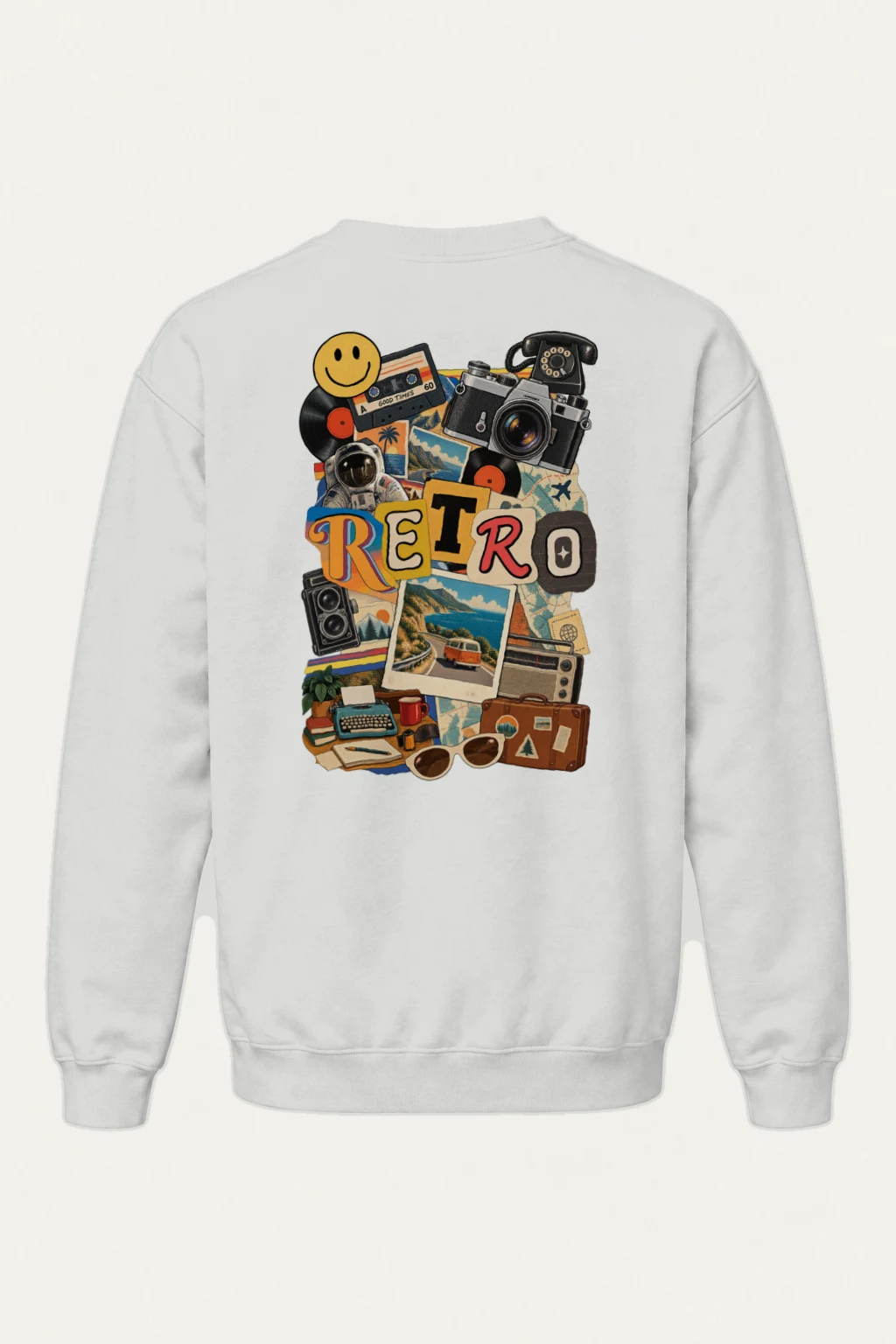 "Retro Good Times" Heavy Blend Unisex Crewneck Sweatshirt | Gildan 18000