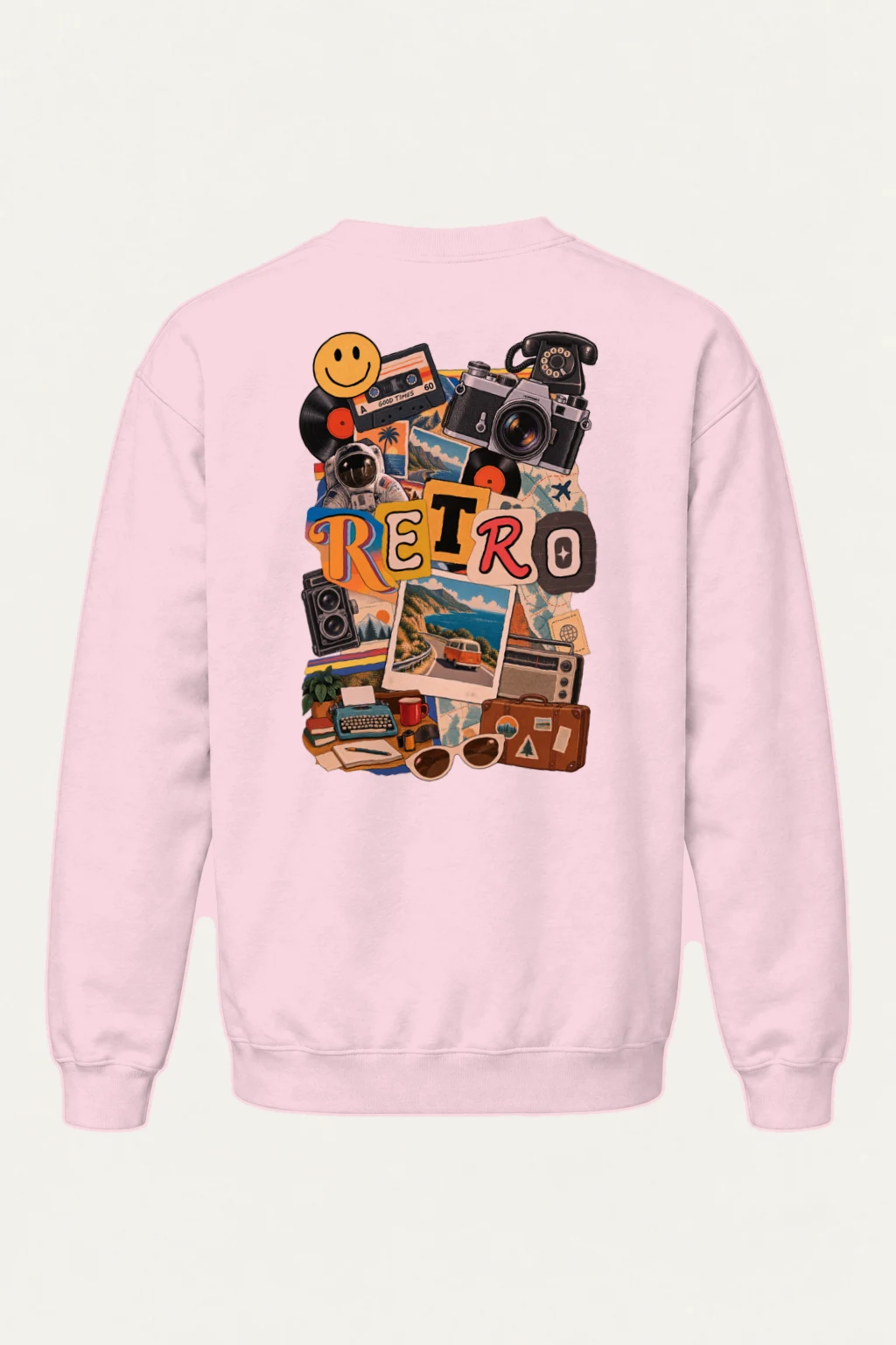 "Retro Good Times" Heavy Blend Unisex Crewneck Sweatshirt | Gildan 18000