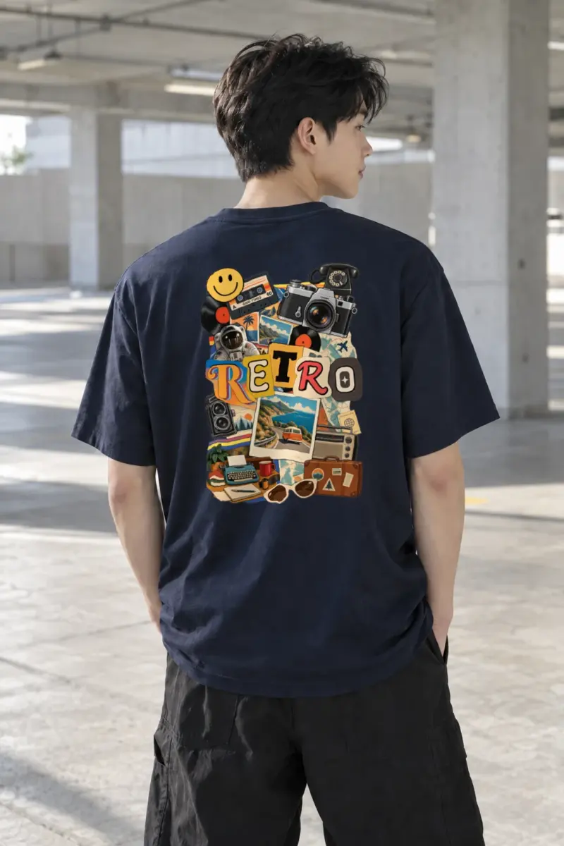 "Retro Good Times" Heavyweight Unisex Crewneck T-shirt | Gildan 5000