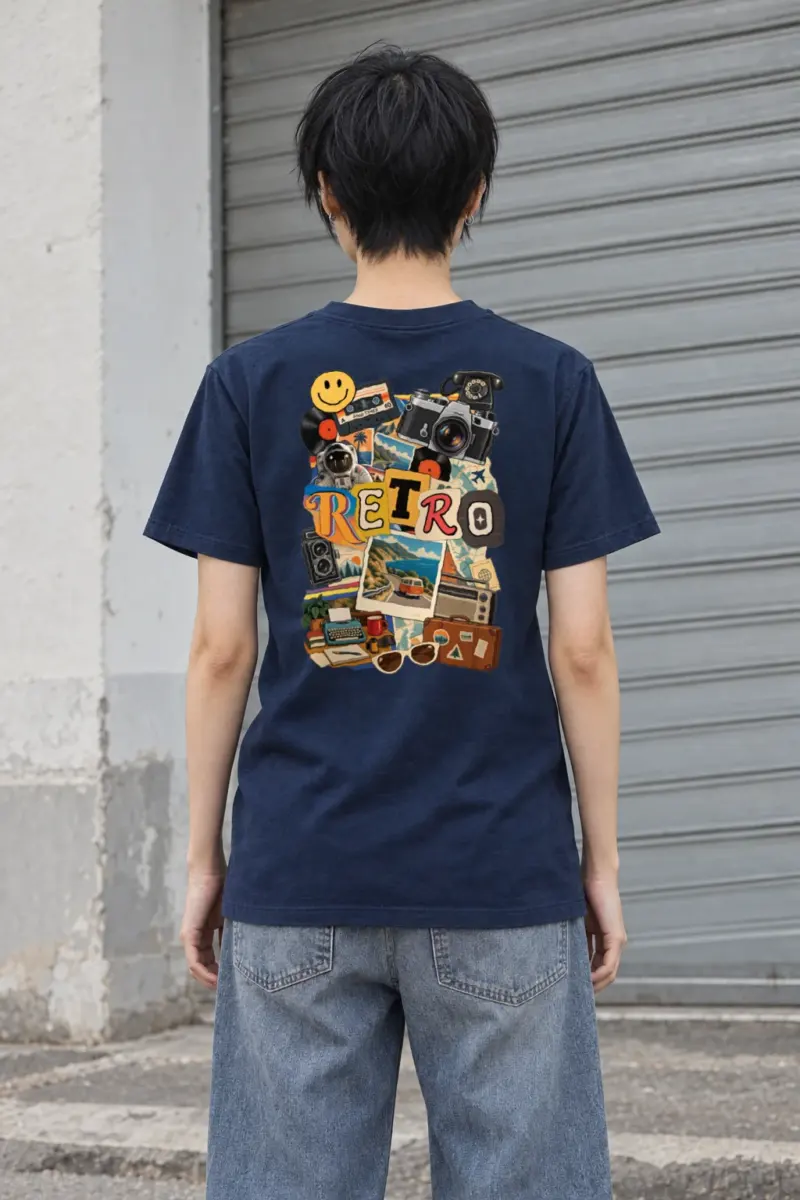 "Retro Good Times" Heavyweight Unisex Crewneck T-shirt | Gildan 5000