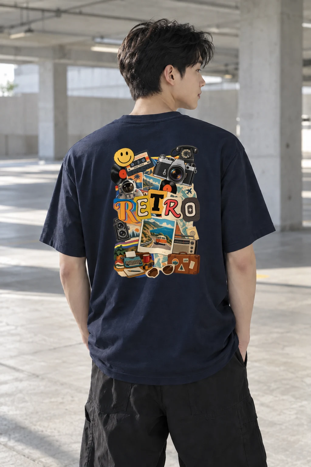"Retro Good Times" Heavyweight Unisex Crewneck T-shirt | Gildan 5000