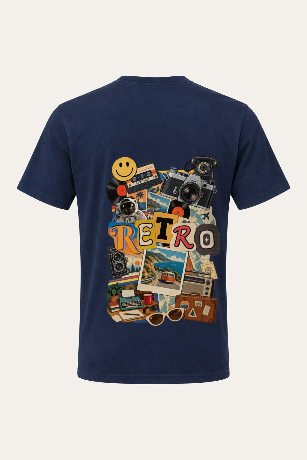 "Retro Good Times" Heavyweight Unisex Crewneck T-shirt | Gildan 5000