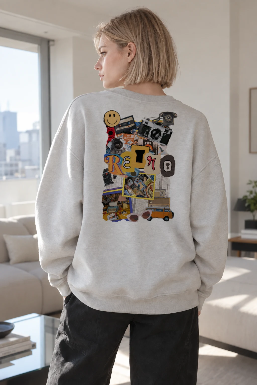 "Retro Mix 60" Heavy Blend Unisex Crewneck Sweatshirt | Gildan 18000