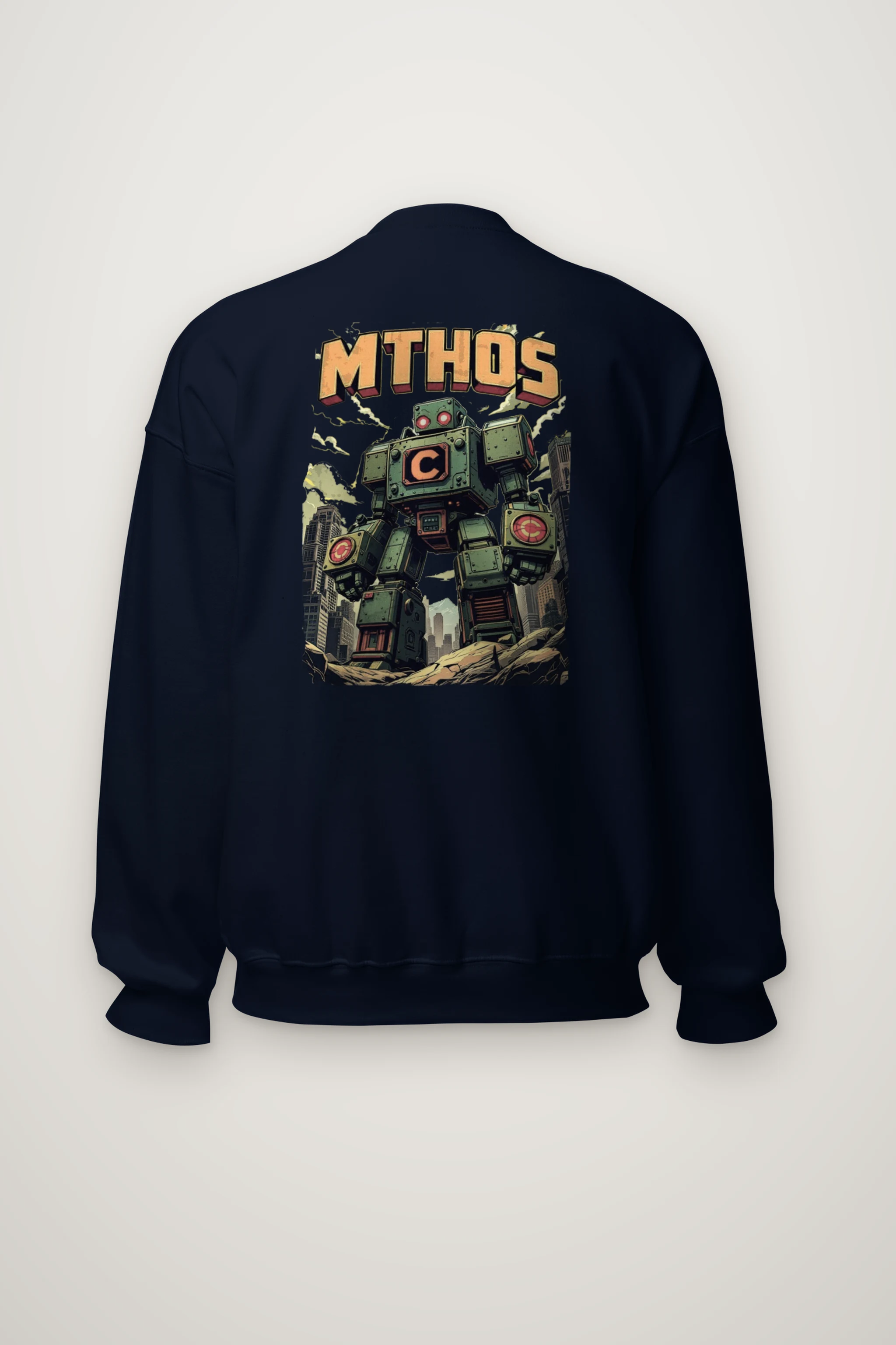 "Retro Robot" Heavy Blend Unisex Crewneck Sweatshirt